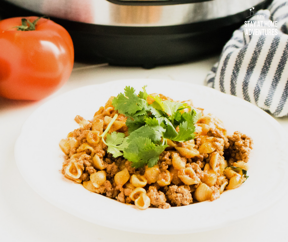 Instant Pot Puerto Rican Cheesy Taco Pasta Recipe