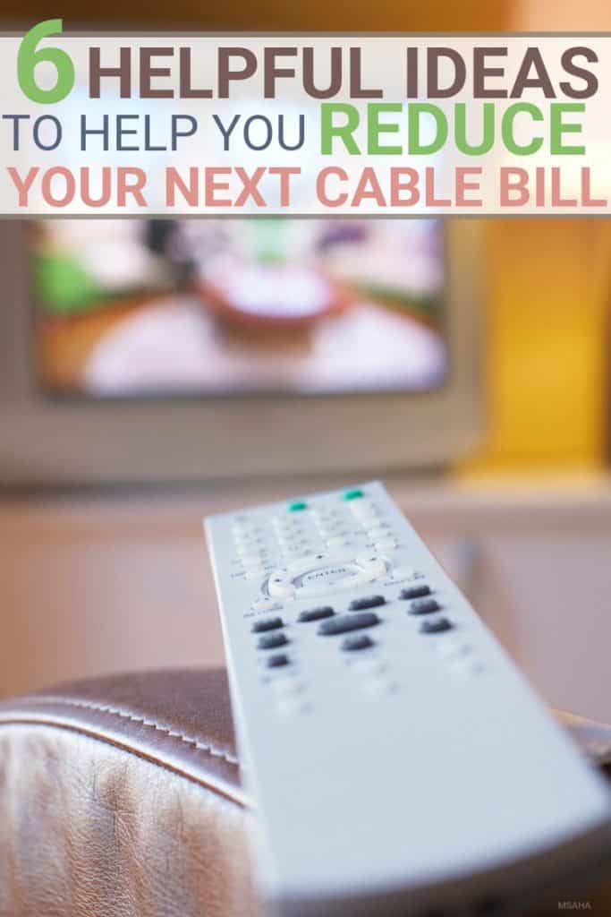 Reduce Cable Bill