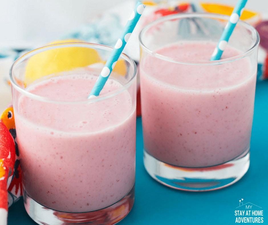 Delicious Lemon Strawberry Smoothie Recipe My Stay At Home Adventures