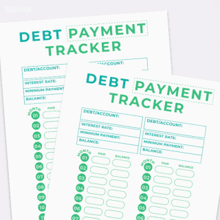 Debt Tracker Printable * My Stay At Home Adventures