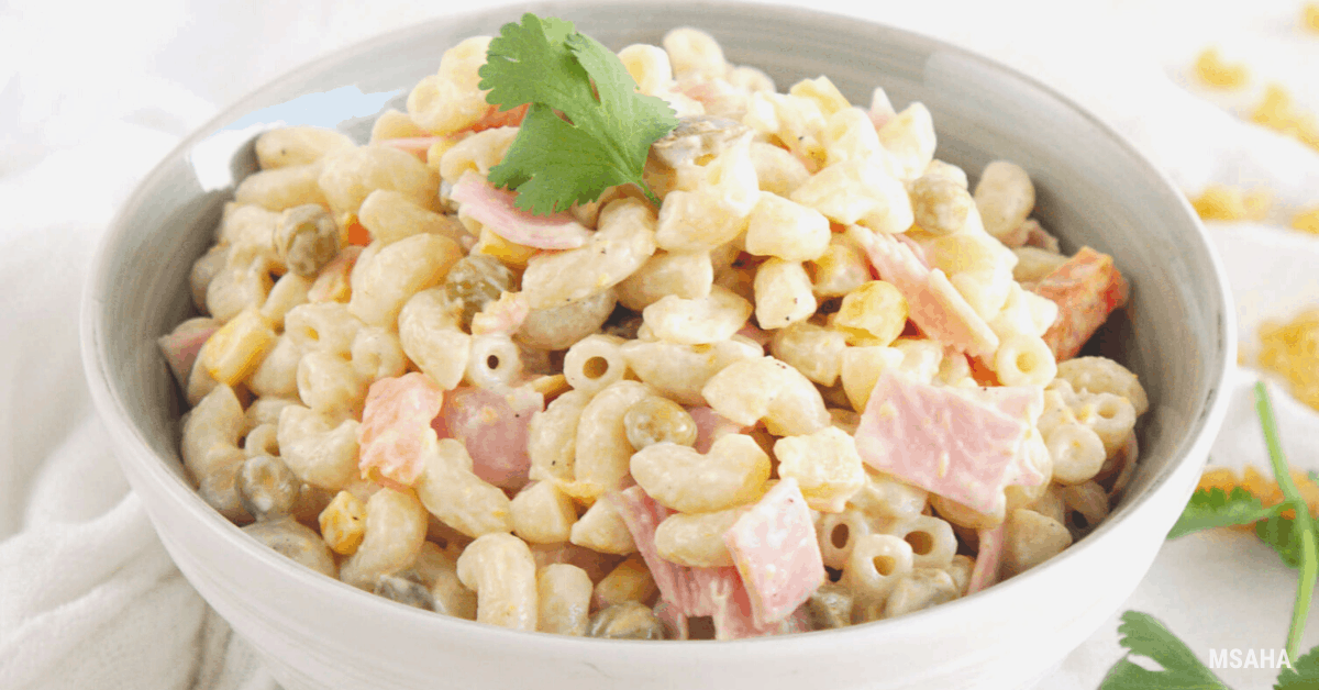 The Best Mexican Macaroni Ham Salad Recipe