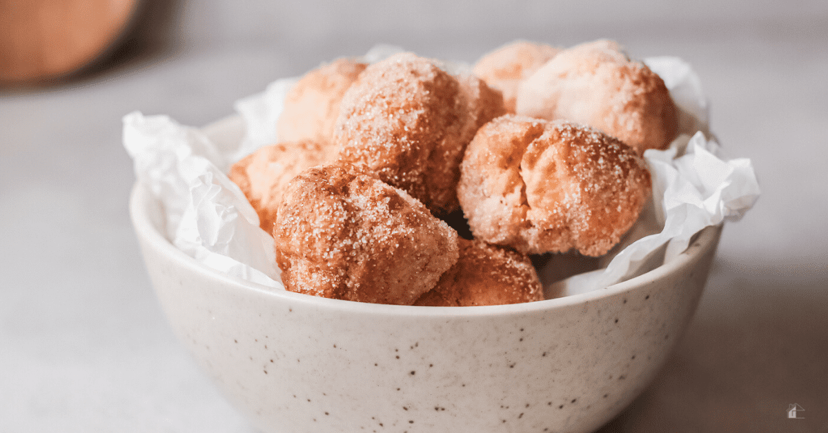 Air Fryer Cinnamon Sugar Donut Holes * My Stay At Home Adventures