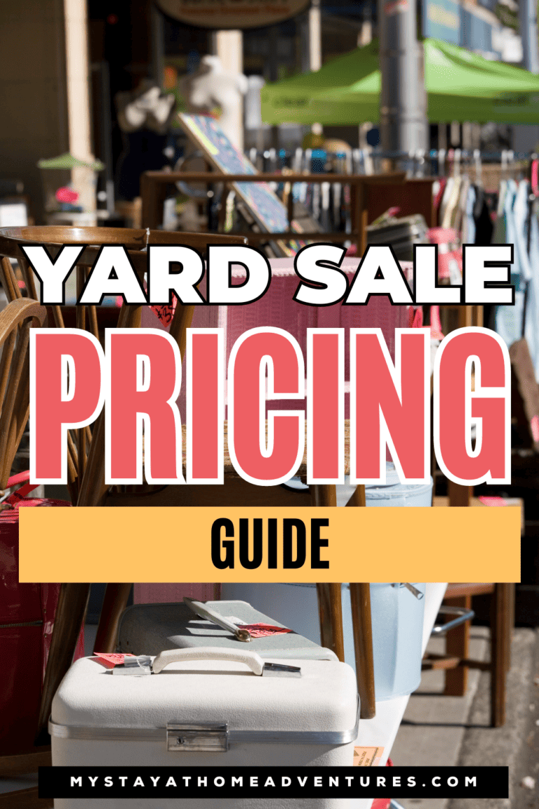 Yard Sale Pricing Guide for 2024 * My Stay At Home Adventures