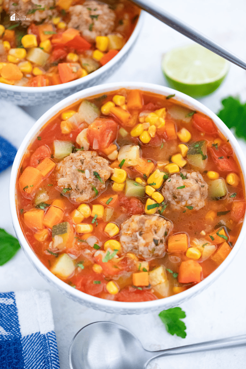 Deliciously Hearty Mexican Meatball Soup!