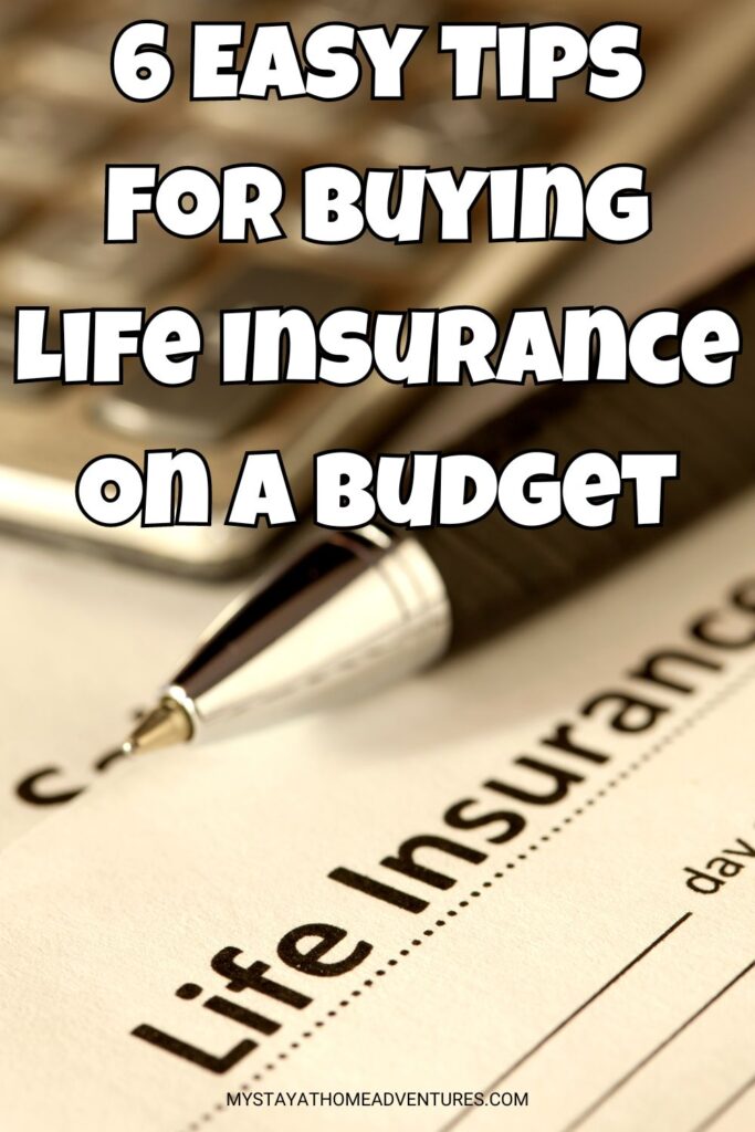 Life insurance with text overlay