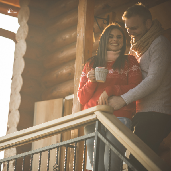 couple in a cabin